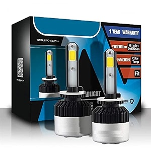 cloudsale led headlight bulbs cob 72w 36w x 2 9000lm 880881h27