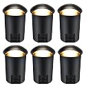 CLOUDY BAY [6 Pack] 5W Well Lights Low Voltage Landscape Lighting,12V-24V Waterproof Outdoor Side-lit Light,27-50K 5CCT In Ground Lights for Fence Pathway Deck, IP67 Rating, ORB,Transformer Excluded