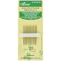 Clover Gold Eye Applique Needles - Size 9 15/Pkg