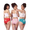 Clovia Chuddy Buddies Cotton Printed Back Hipster