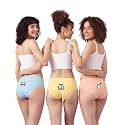 Clovia Chuddy Buddies Cotton Printed Back Hipster