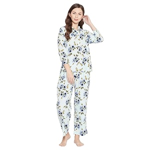 Clovia Cotton Women Pajama Set