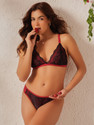 Clovia Lace Non-Padded Non-Wired Plunge Racerback Bralette
