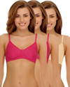Clovia Pack of 3 Women Full Coverage
