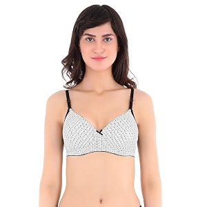 Clovia Padded Non-Wired Printed Multiway T-Shirt Bra