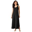 Clovia Sleeveless Long Nighty for Women with