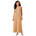 Clovia Sleeveless Long Nighty for Women with