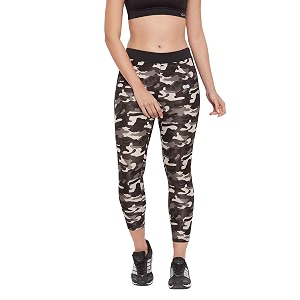 Clovia Womens Activewear Sports Ankle Length Printed