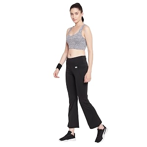 clovia women yoga pants high-rise pocket