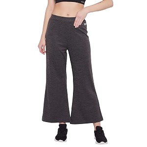 clovia women39s comfort fit flared active pants ab0096p05_grey_m
