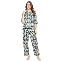 Clovia Women39s Cotton Camouflage Print Button Down