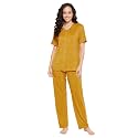 Clovia Women39s Cotton Chic Basic Button Top