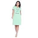 Clovia Women39s Cotton Cotton Printed Short Nightdress