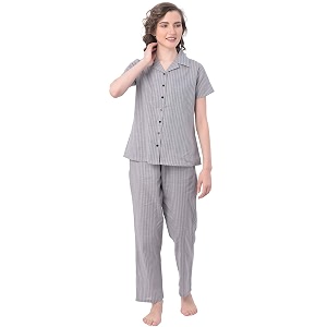 Clovia Womens Cotton Geometric Print Floor Length