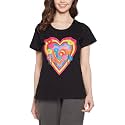Clovia Women's Cotton Graphic Print Regular Fit Top