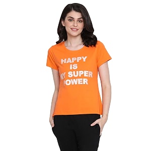 Clovia Womens Cotton Happy is My Superpower