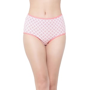 Clovia Womens Cotton High Waist Printed Hipster