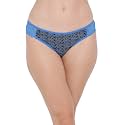 Clovia Women's Cotton Low Waist Printed Bikini Panty with Lace Wings