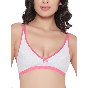 Clovia Womens Cotton Non-Padded Non-Wired Demi Cup