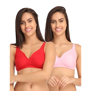 Clovia Womens Cotton Pack of 2 Non-Padded