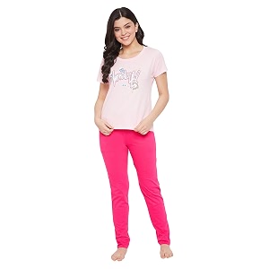 Clovia Womens Cotton Print Me Pretty Top