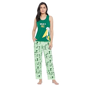 Clovia Womens Cotton Printed Tank Top