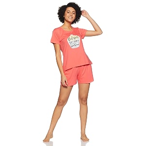 Clovia Womens Cotton Rich Printed Top