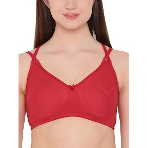 Clovia Womens Cotton Rich Solid Non-Padded Full
