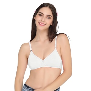 Clovia Womens Cotton Rich Solid Non-Padded Full