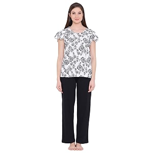 Clovia Womens Cotton Rich Printed Top