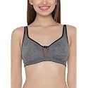 Clovia Women's Cotton Rich Non-Padded Non-Wired Double Layered Full Cup Bra