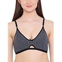 Clovia Women's Cotton Rich Non-Padded Non-Wired Printed Bra