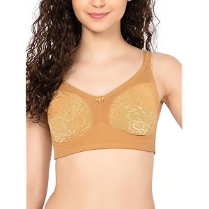 Clovia Womens Cotton Spandex Solid Non-Padded Full