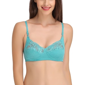 Clovia Womens Cotton Spandex Solid Non-Padded Full