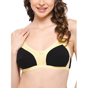 Clovia Womens Cotton Spandex Solid Non-Padded Full