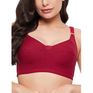 Clovia Womens Cotton Spandex Solid Non-Padded Full