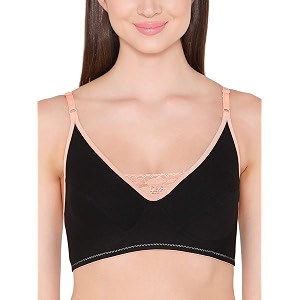 Clovia Womens Cotton Spandex Solid Non-Padded Full