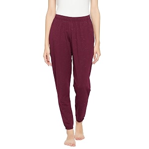 Clovia Womens Cotton Splatter Print Joggers In
