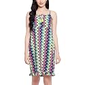 Clovia Women39s Crepe Striped Resort Wear Slip