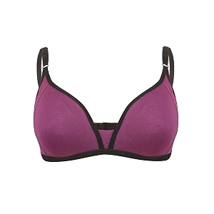 Clovia Womens Dark Grey Cotton Non-Padded Non-Wired