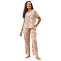 Clovia Women39s Floral Print T-Shirt amp Pyjama