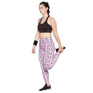 Clovia Womens High Rise Printed Active Tights