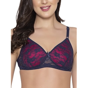 Clovia Womens Lace Lightly Padded Wire Free