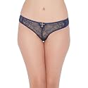 Clovia Women's Lace Low Waist Bikini Panty in Blue