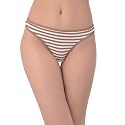 Clovia Women's Low Waist Striped Thong