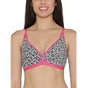 Clovia Women39s Non-Padded Non-Wired Printed Plunge Bra