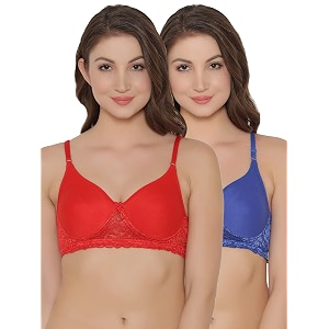 Clovia Womens Pack of 2 Cotton Rich