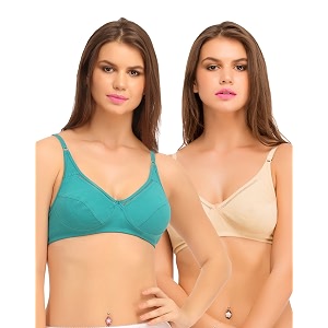 Clovia Womens Pack of 2 Non Padded