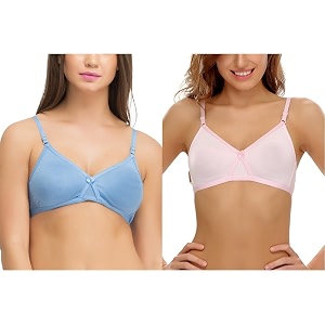 Clovia Womens Cotton Rich Solid Non-Padded Full
