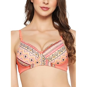 Clovia Womens Polyamide Printed Padded Full Cup